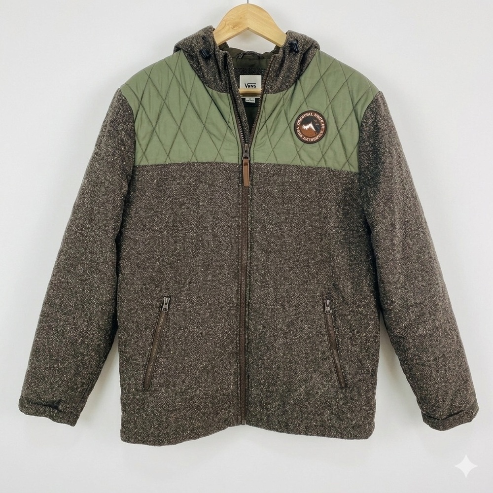 Vans‎ MTE PrimaLoft Insulated Hooded Jacket Men’s Medium 2014 Tweed Quilt